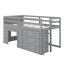 Lit mezzanine avec tiroirs et tablette-254219466