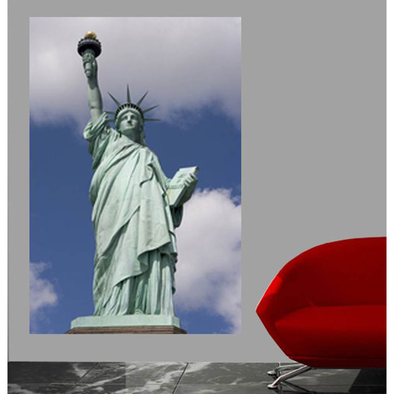 Affiche brillante statue of liberty, H 48 po x l 32 po