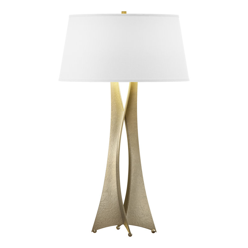 Moreau 33.4" Table Lamp, Natural Anna, Soft Gold