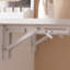 Bureau de coiffeuse avec miroir lumineux et prise de courant, bureau de maquillage avec tiroirs et grande armoire de rangement pour la chambre à coucher, 3 modes d'éclairage à luminosité réglable, tabouret de rangement