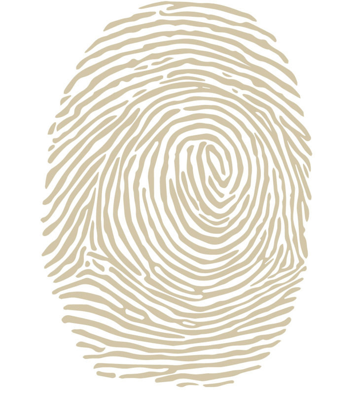 Décalcomanie murale à empreinte digitale, Beige, H 30 po x l 21 po x P 0,01 po