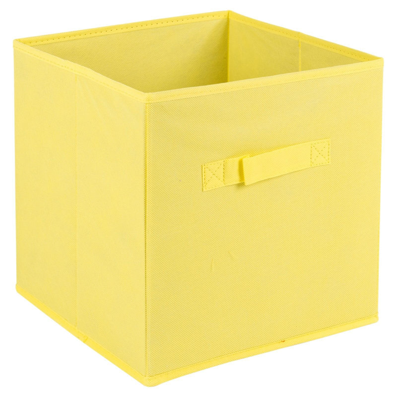 Alyssia 94cm H x 88cm W Standard Bookcase, Black/Yellow