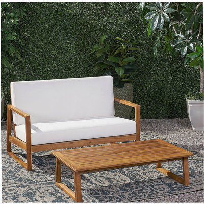 BELGIAN LOVESEAT & COFFEE TABLE