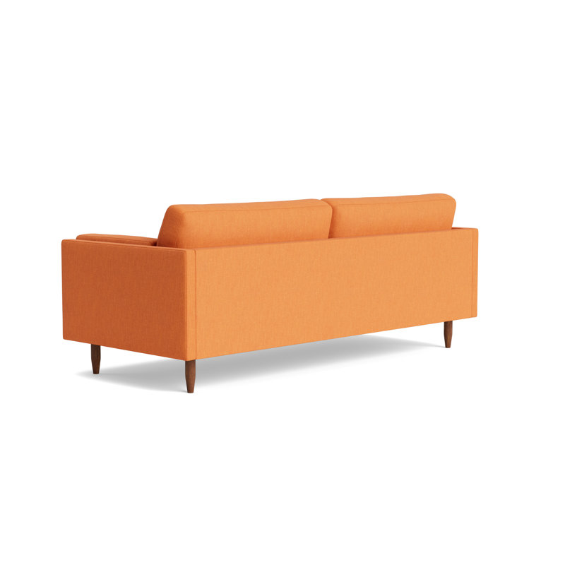 Skinny Fat Sofa ("85"), Performance Weave - Carrot