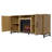 Rochester Electric Fireplace TV Stand in White Oak - 18" Electric Fireplace - Holds TVs up to 60"