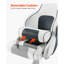 Boat Seat High Backrest Flip Up Boat Seat Captain Bucket Seat White & Grey