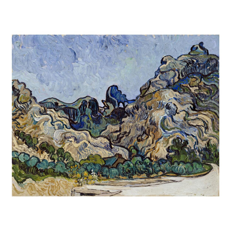 Montagnes à Saint-Remy (Montagnes à Saint-Remy) par Vincent van Gogh - Estampe numérique, H 16 po x l 20 po