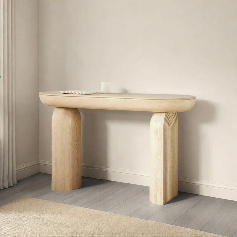 Retro Creative Art Console Table, 33.46" H x 51.18" W x 13.78" D