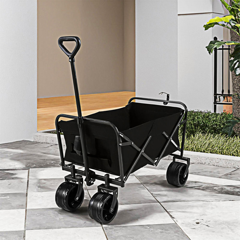 Collapsible Folding Beach Wagon Cart With Wheels