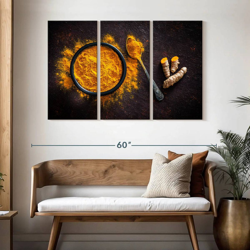 Yarlin Turmeric Powder Bowl, 32" H x 50" W
