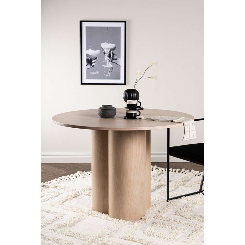 Round Dining Table, White