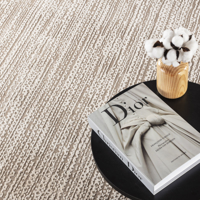 High-Low Preston Rug, Rectangle 12' x 15'2", Brown/Beige