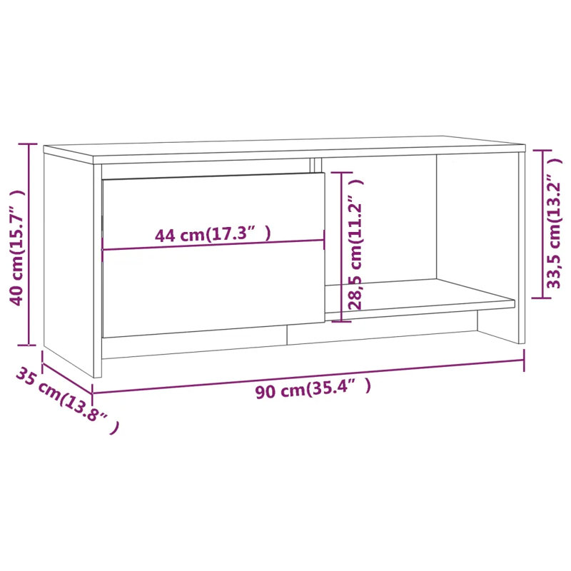 Naim Unfinished TV Stand, Sonoma Oak