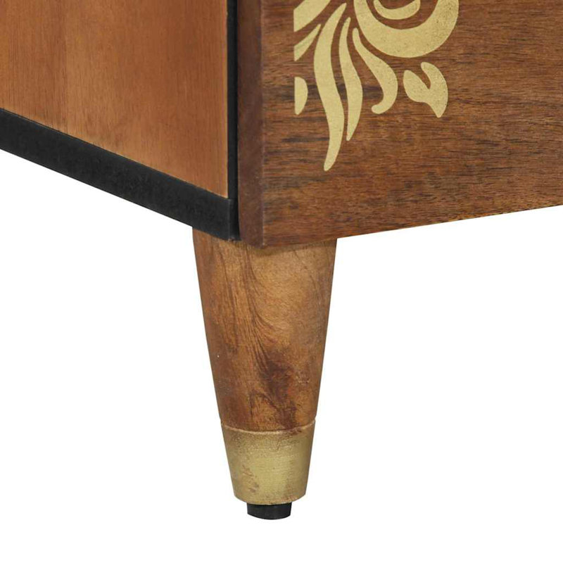 50cm W Solid Wood Bedside Table