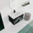 Floating Wall-Mounted Bathroom Vanity With Ceramics Sink & Soft-Close Cabinet Door, KD-Package, Bathroom Vanity-738278675