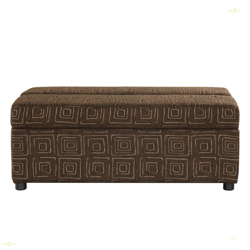 Lit simple avec repose-pieds pliant, Espresso