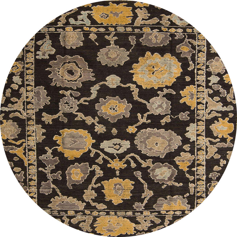 Tapis abstrait moderne 5116, Rond 3 pi