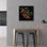  «Cerise No Words» par Silvia Vassileva, art mural en verre acrylique, 24 po x 24 po