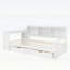 Lit de jour de coin simple avec rangement, bureau, port de charge et bibliothèque pour une vie moderne-901866007