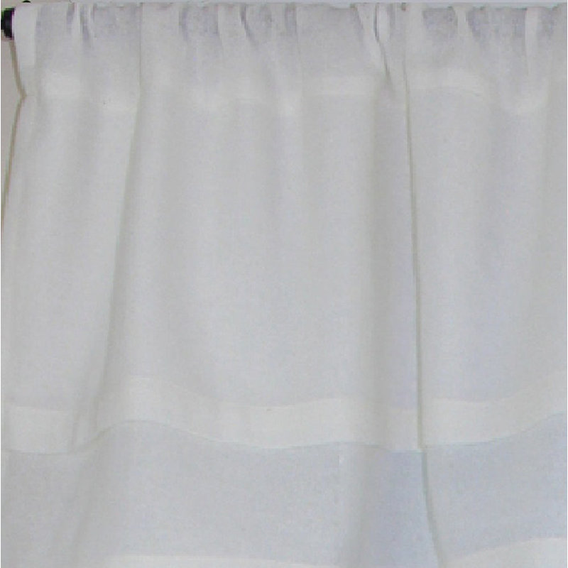 Cantonnière en coton l 6,5 po Anceline, Babeurre