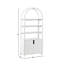 Bibliothèque de rangement en bois arquée H 72 "x l 36" Yasirah-160703561
