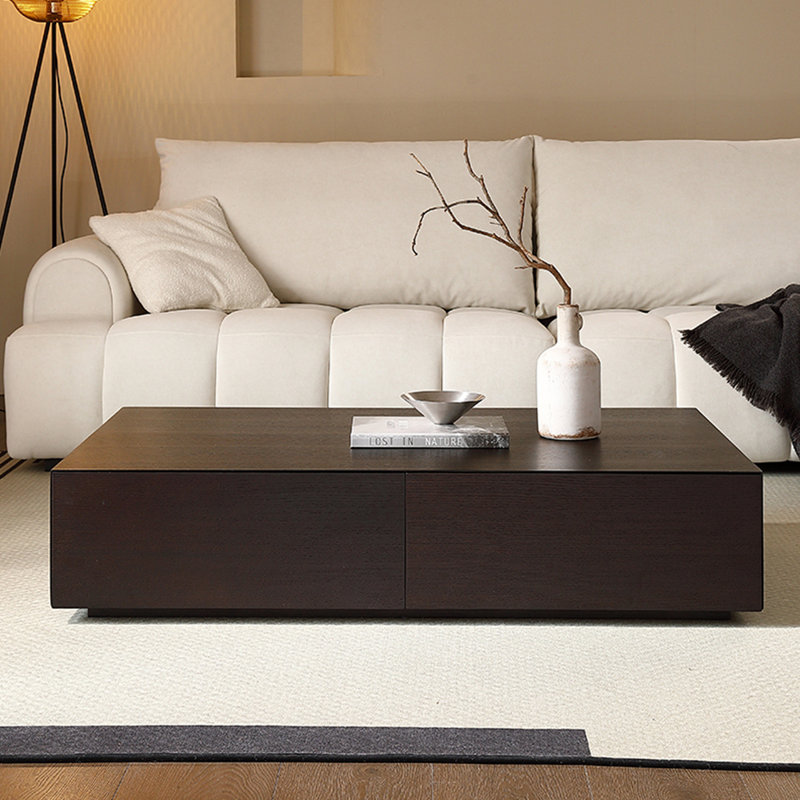 Modern minimalist rectangular coffee table