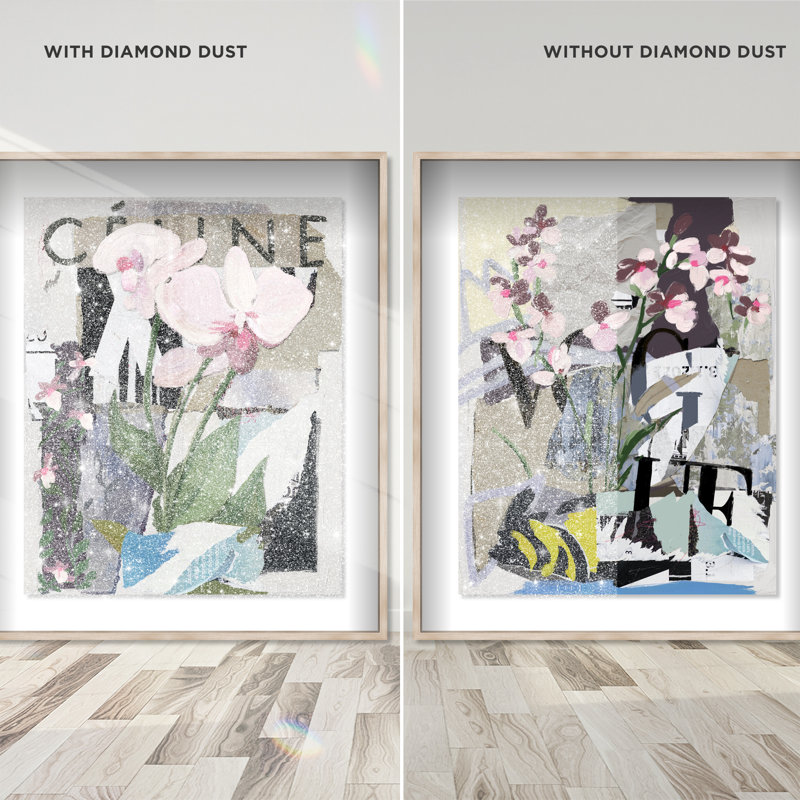 Fine Art Fashion Set Shadowbox Floral & Botanical Print by Oliver Gal, Black Frame, 16 x 20, 21.5"H x 25.5"W