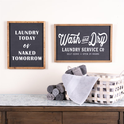 Laundry Sentiment Sign 15"H-85621DS