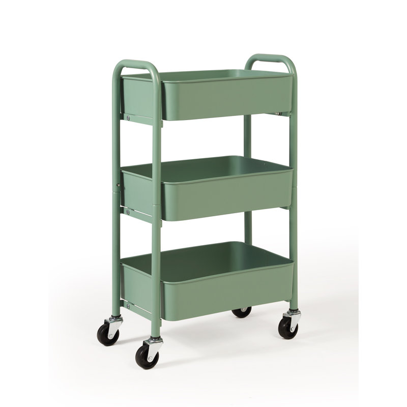 Chariot utilitaire roulant, Turquoise
