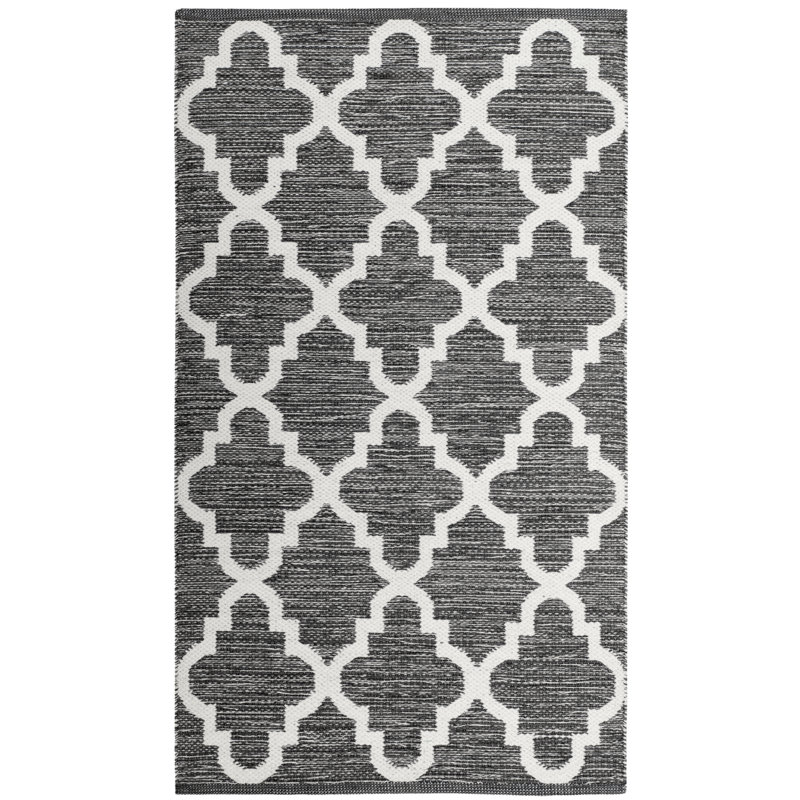 Tapis géométrique tissé à la main Eliana, Rectangle 3 pi x 5 pi