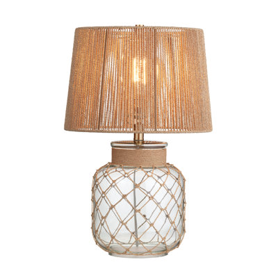 Lampe de table en verre