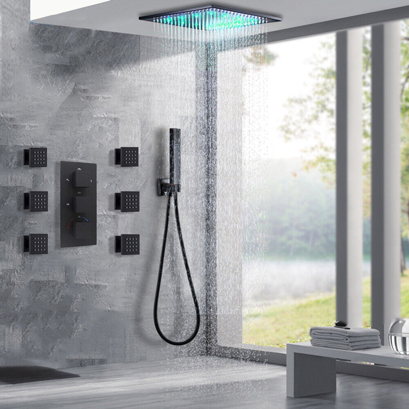 Système de douche complet avec valve brute