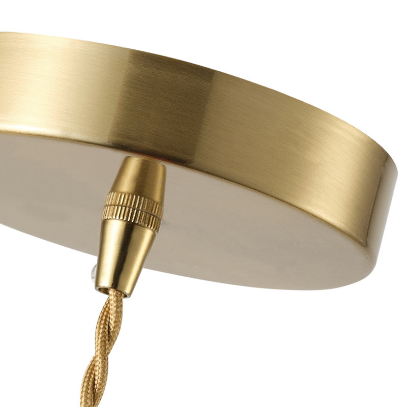 1-Golden brown dimmable glass pendant light