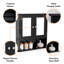 560mm W 580mm H Wall Mounted Required Framed Medicine Cabinet With Mirror And Adjustable Shelf-709551118