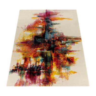 Jenny Abstract Flatweave Area Rug