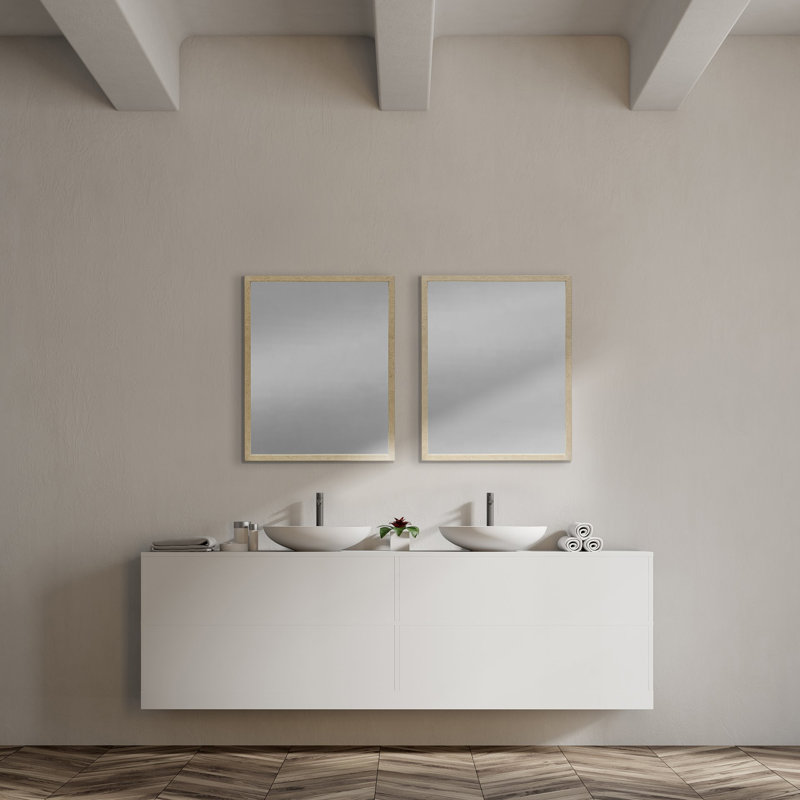 Miroir de salle de bain Bristol, Tanné