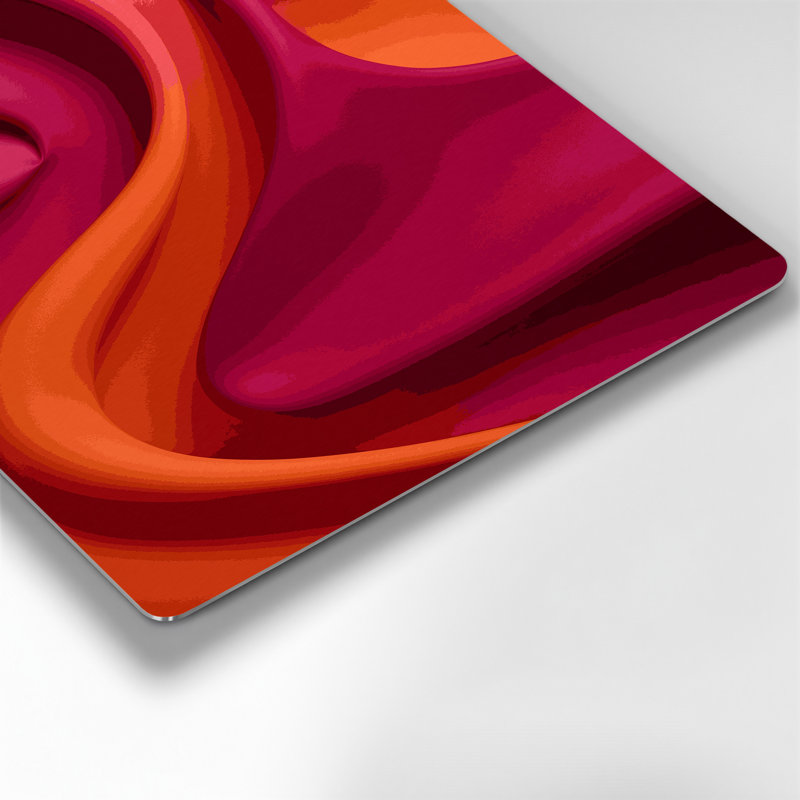 «Gradient Abstract 4», art mural en métal rouge, H 20 po x l 24 po