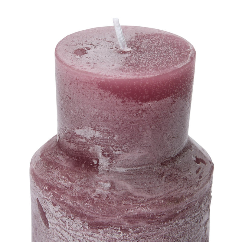Bougie totem non parfumée, Mauve