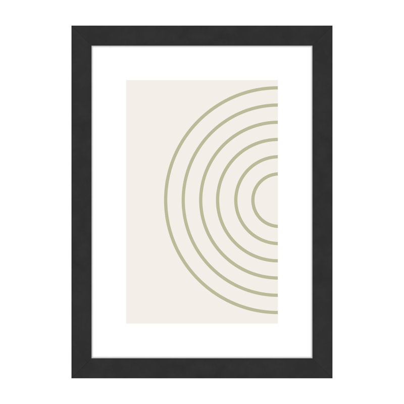 Velino Wooden Photo Frame 21 x 29.7 cm (A4) with Abstract Poster Print, Black