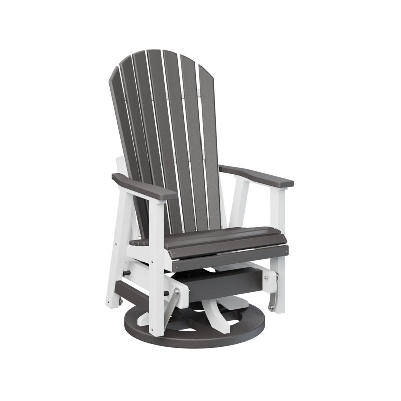 Fauteuil coulissant berçant berlinois berlinois, Gris fumée / blanc