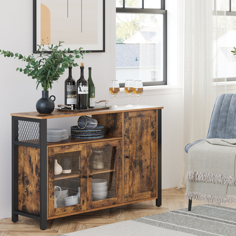 Joshi 110cm Sideboard, Rustic Brown