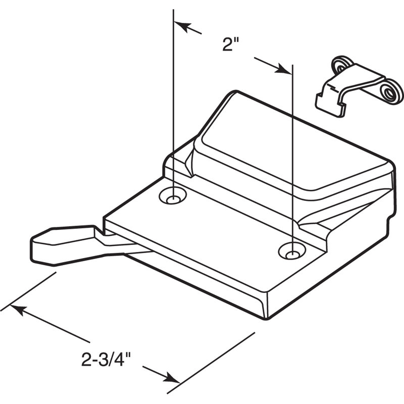 Prime-Line Keyless Sliding Window Lock Hardware