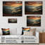 États-Unis, Great Smoky Mountains in Sunset, impression sur bois-1585377254