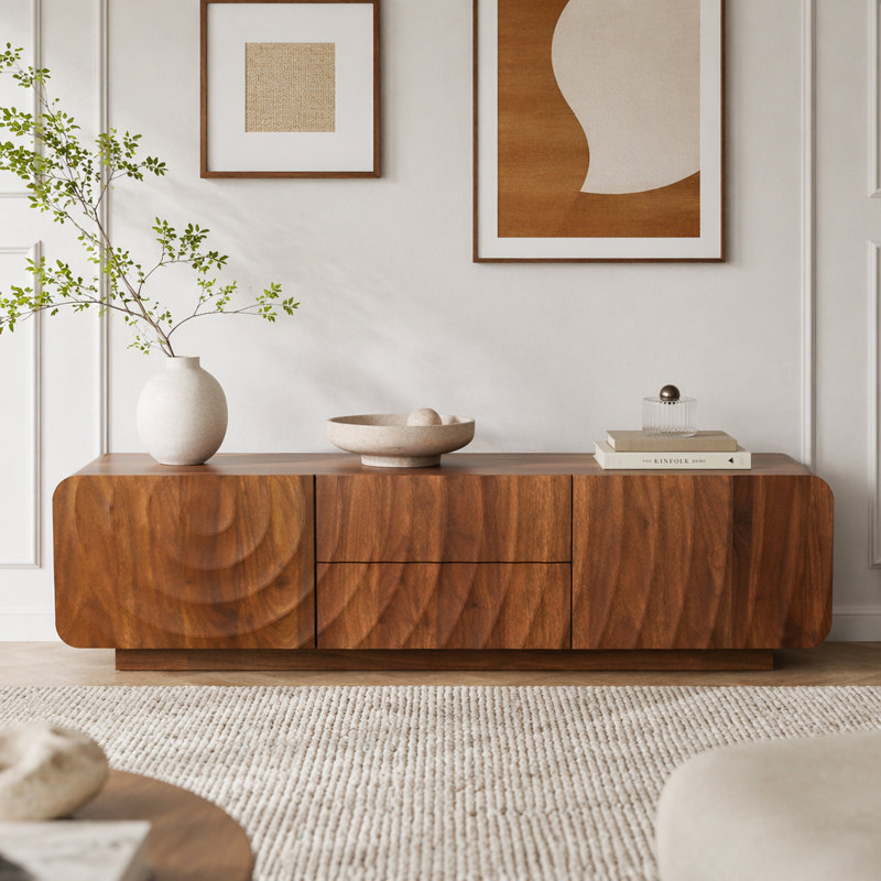 Meuble télé 58 po, Walnut Brown