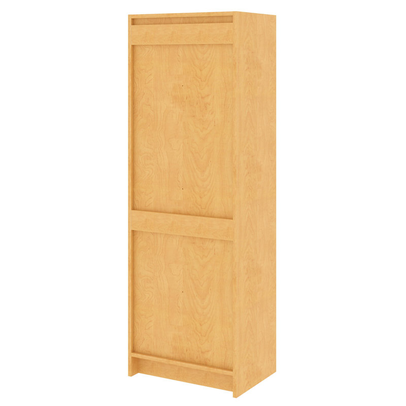 Armoire de rangement double à quatre compartiments pour salle de classe, Érable