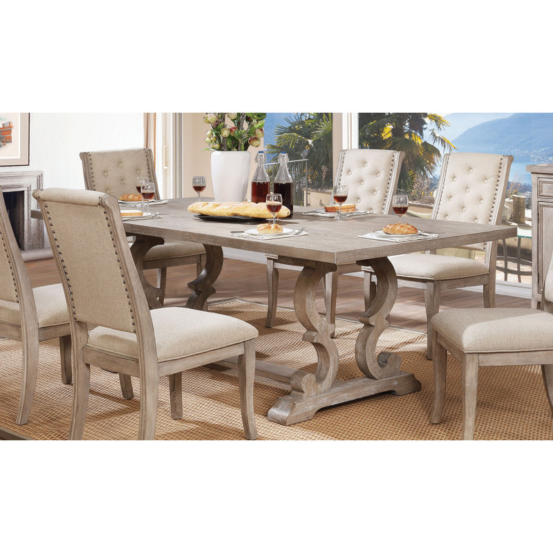 Chianti Extendable Dining Table, Rustic Natural