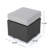  Outdoor Wicker Ottoman with Cushion, Versatile Patio Footrest or Extra Seating, Durable Garden Furniture for Relaxation, Grey