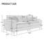 Ainara Bentura 227.9Cm Square Arms Sofa-911069611