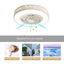 Ventilateur de plafond semi-encastré à DEL à intensité variable avec télécommande 20,4 po Dossiv