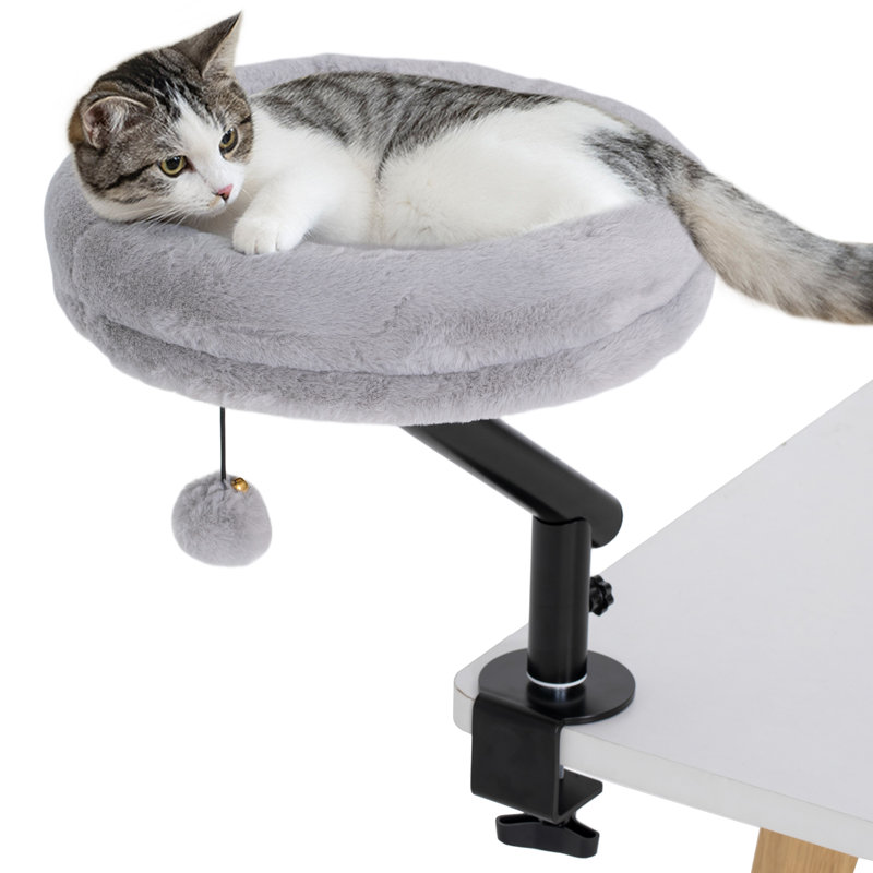 Lit de bureau pour chat à hauteur réglable à 360 ° pour le travail à domicile